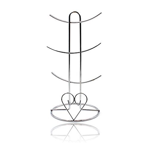Image of West5Products Heart Feature Chrome Mug Tree