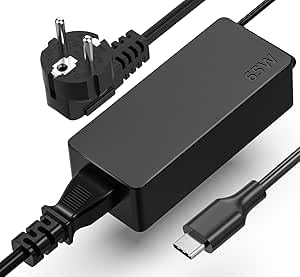 Alimentatore USB C 65W Caricatore per ThinkPad X1 Carbon T14 T15 T480 T490 T590 T580 E480 E490 E580 E590 E595 Yoga C740 720 730 720-13ikb 730-13ikb 910 Tipo C Caricabatterie Adattatore