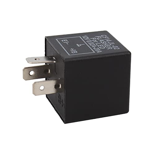 Carbbia Cf14 Ep35 Electronic Flasher Relay 3 Pin 12V For Car Vehicle L Fix Led Light Bulbs Turn Signal Hyper Blink Flash No Problem Jl-02, Black #TOP3