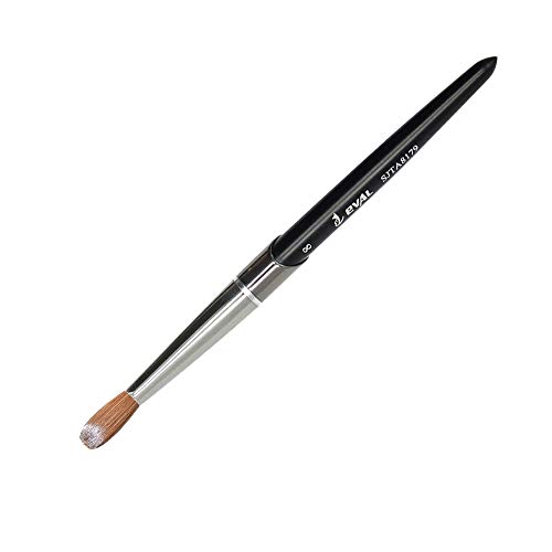 1PCS EVAL 100% Kolinsky Sable hair Brushes Acrylic Nail Brush Professional UV GEL