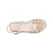 QDEGUY Platform High Heels Medium Width Comfortable Wedge Sandals for Women Dressy Espadrilles Wedding Summer (gold,6)