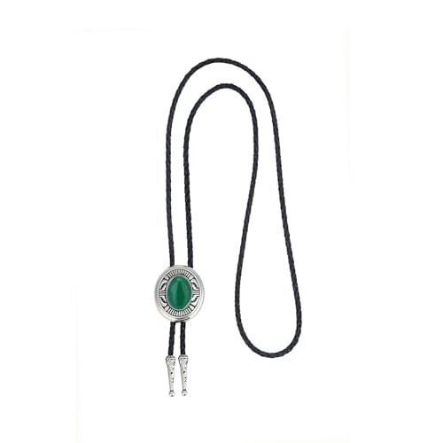 Image of Btilasif Bolo Tie- Tiger Eye Stone Bolo Tie Leather Necktie Western Jewelry Accessories for Women Men