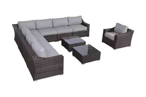 Living Source International Wicker Fully Assembled 7 - Person Seating Group with Cushions New