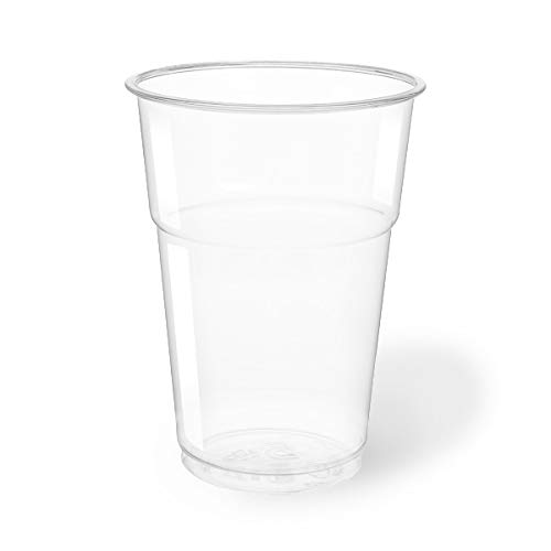 100/500/1000 Bicchieri monouso 400ml tacca 0,3 Biodegradabili e Compostabili in PLA usa e getta Plastic free | After Plastic (1000)