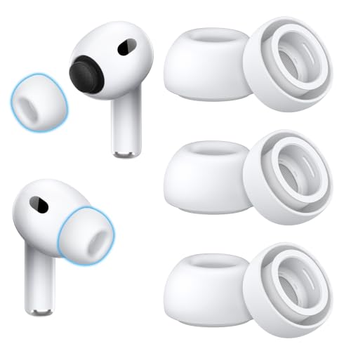 Image of Ear Tips Replacement for AirPod Pro 3 (3 Pairs,Medium,White)