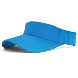 HH HOFNEN Sports Sun Visor Hats Twill Ball Adjustable Sun Caps for Men Women (#2 Blue)