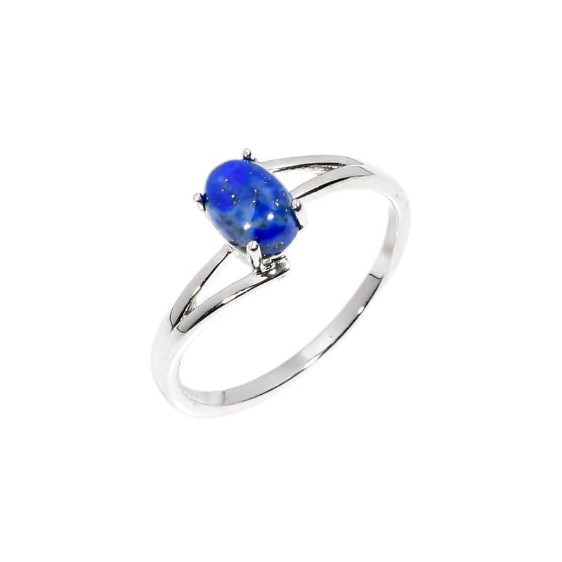 Bague bicolore bleu et argent en lapis-lazuli pour sublimer votre style quotidien