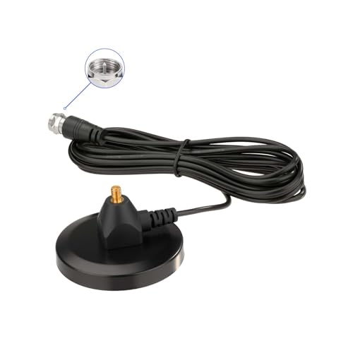 Antena DAB interior Superbat de 75 ohmios para receptor estéreo y radio FM con base imantada 7