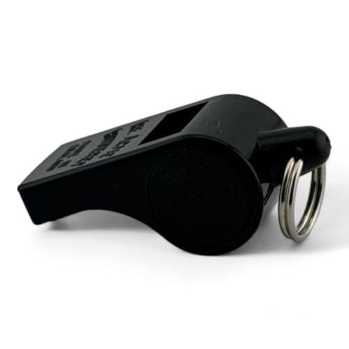 ACME Thunderer Trillerpfeife No. 560 mit Pfeifenband - Schiedsrichterpfeife: Klarer und Durchdringender Ton, Schwarz