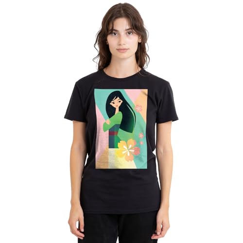 T-Shirt Mulan Disney femme noir fini les hauts geek trop amples