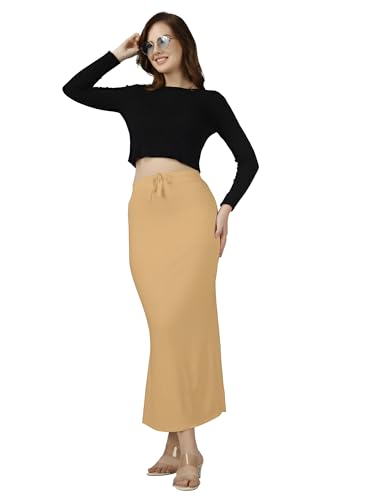 Image of Nexsus Stretchable Saree Shapewear | Petticoat for Women | Cotton Blended | Skirts for Women | Shape Wear Dress for Saree | Available in 80+ Colors and Plus Sizes