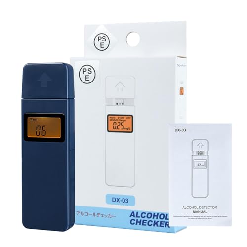 Ghjkldha Digital Breathalyzer Alcohol | Breath Analyzer Alcohol | Portable Alcohol Tester | Handheld Breath Alcohol Tester, Digital Alcohol Detector, Push Cover Breath Tester, Personal Alcohol Tester
