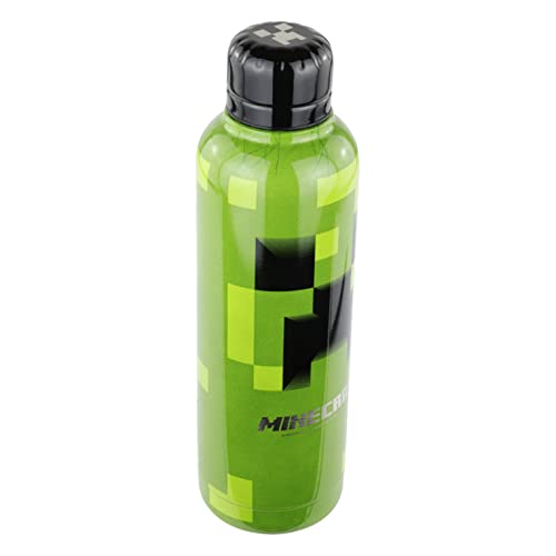 Gourde Minecraft anti-fuite double paroi en inox pour boissons gazeuses chaudes et fraîches
