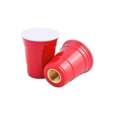 Tire Valve Stem Caps | Tire Caps Red | Durable Construction - Set of 2 Universal Tire Caps - Stylish and Protective Valve Stem Covers for Cars, Bikes, & More | Eco Friendly BPA & Phthalates Free Cover