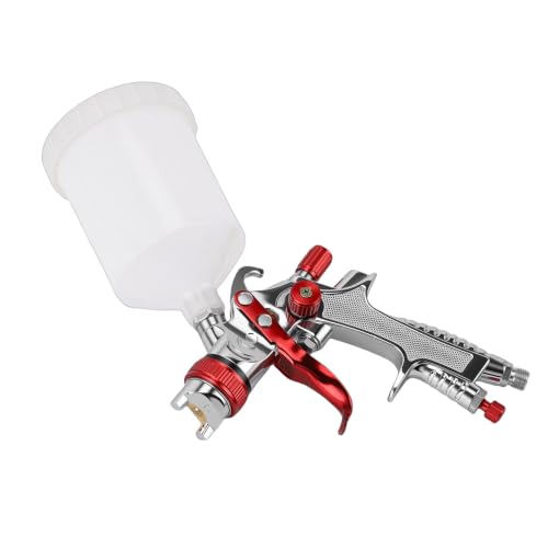 Pistola HVLP por gravedad LiebeWH de 1,4 mm con boquilla de latón y vaso de 600 cc 4