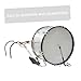 HONITANO Adjustable Snare Drum Carrier with Shoulder Strap White Percussion Backing for Marching Drums Easy Assembly Durable Design for Performers