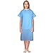 DMI Convalescent Hospital Gown with Back Tape Ties, Machine Washable, Adult, Blue