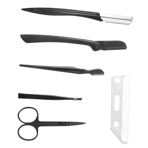 Didiseaon Complete Eyebrow Grooming Kit Razor Comb Shaper Durable for Daily Use Travel-Friendly