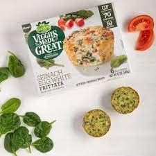 Garden Lites Spinach & Egg Frittatas - Gluten Free - 70 Calories - Cage Free Eggs - Made With Mozzarella - 5 Pack (20Ct. 40 Oz Eah) - Ready Set Gourmet Donate A Meal Program #TOP5