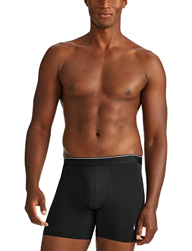 Polo Ralph Lauren Mens Classic Fit Microfiber Boxer Briefs, Polo Black, Large Us #TOP1
