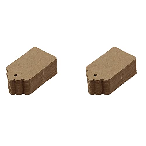Wsikafxn ��p�b�N��100���̑f�p��4070mm�X�J���b�v�N���t�g���J�[�h �u�����N�u���E���̃^�O�A�������M�t�g�A�M�t�g�^�O�ADIY�^�O�A�ו��^�O�A���i���x�� - ������