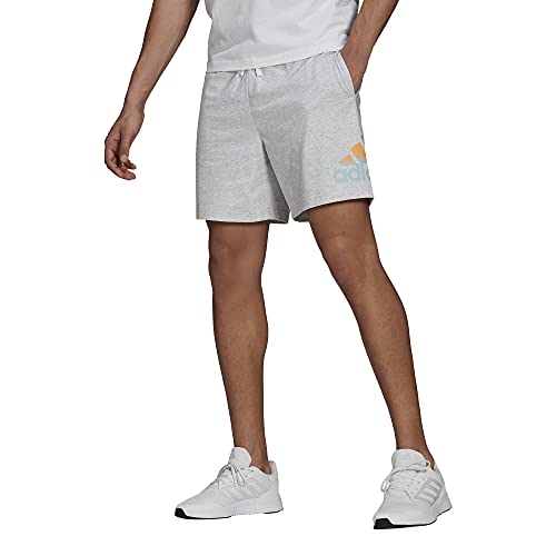 Price comparison product image adidas Mens Essentials Short Light Grey Heather Large