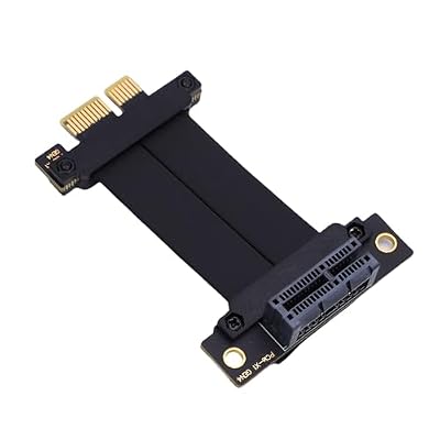 SENECESLI PCIe 4.0 1x Riser Cable, High Speed Sockets -abs -pcb and GPU Graphics Card Extension Cable for USB (10 cm)