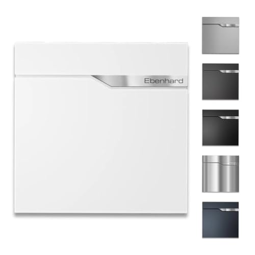 Metzler Moderner Briefkasten Weiß Ebenhard - Wandbriefkasten inkl....