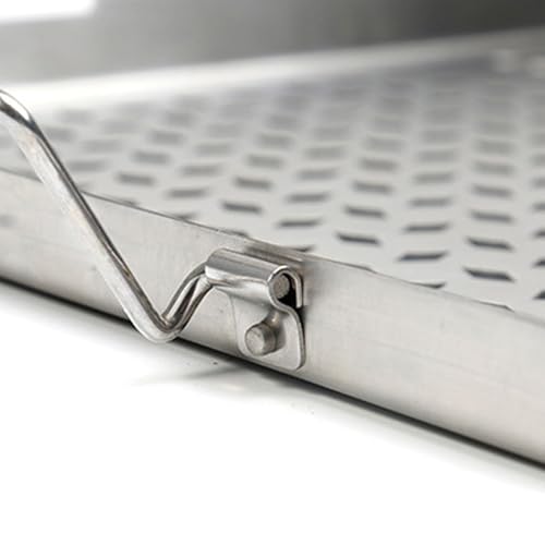 Plancha de grill de acero inoxidable que no se deforma con asas de seguridad 7