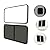 RV Window, 24" W X 20" H RV Horizontal Sliding Window Replacement with Trim Ring for Teardrop Style Trailer Caravan Camper Door Window Replacement, Front-Facing or Reverse-Facing Installation