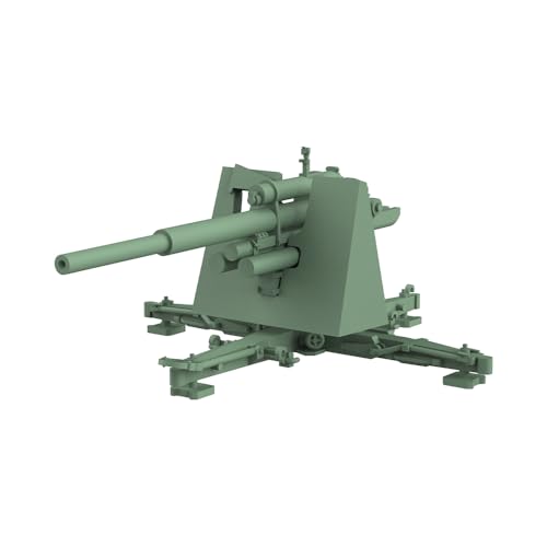 Caratteristiche: Non dipinto MRY-SFW Kit modello militare WarGaming da 15 mm Cannone antiaereo tedesco da 8,8 cm 88 mm