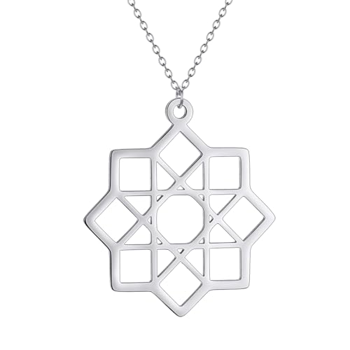Collier pendentif yoga acier inoxydable anti-ternissement pour homme