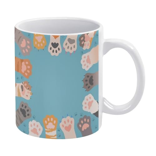 マグカップ おしゃれ 爪柄 かわいい 可愛い 面白い コーヒーカップ 陶器 丈夫 マグ カップ 食器 直径8.2×高さ9.6cm 330ml 軽い 気軽に使える コーヒーマグ インテリア アウトドア 綺麗 ジュース お茶 新生活 雑貨 台所 飲食店 家庭用