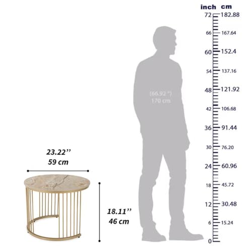 Image of Wakefit Center Table | 1 Yr Warranty | Coffee Table for Living Room Wooden, Tea Table for Living Room Wooden, Sofa Table, Free Installation from Brand, Modern Multi-Functional & Wobble-Free(Mocha)