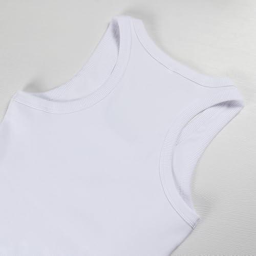 GEMBERA Womens Scoop Neck Sleeveless Racerback Ribbed Knit Slim Fitted Basic Tank Top Shirt4