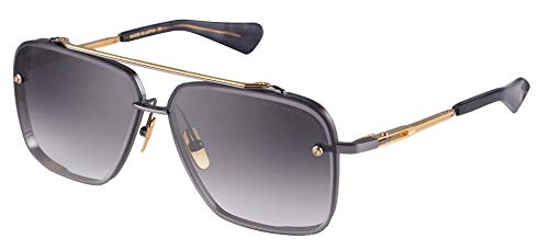 Dita MACH-SIX Black Rhodium Yellow Gold/Dark Grey To 62/12/130 men Sunglasses