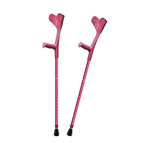 Cannes de marche pliables pour soulager les jambes sans encombrement rose