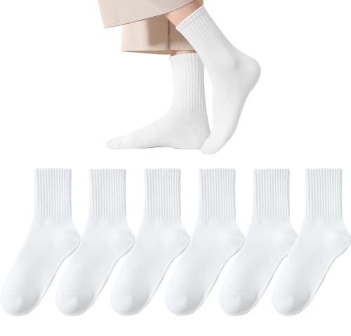 Image of Women Crew Socks Casual Athletic Socks Thin Calf Socks For Women