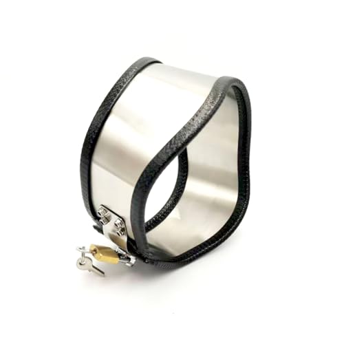 Collier verrouillable en acier inoxydable BDSM pour bondage sécurisé - 6
