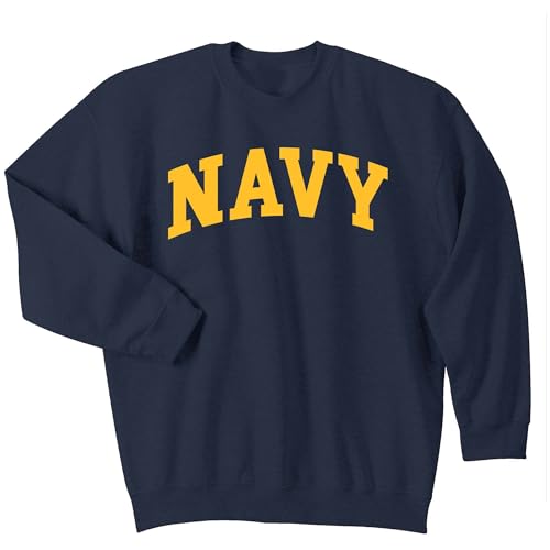 Promotion & Beyond Military Gear Navy Training PT Crewneck Sweatshirt XL Midnight Blue (Gold)