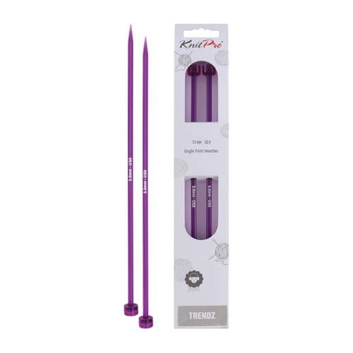 KnitPro 35 cm x 5 mm Agujas de una Sola Punta, Multicolor