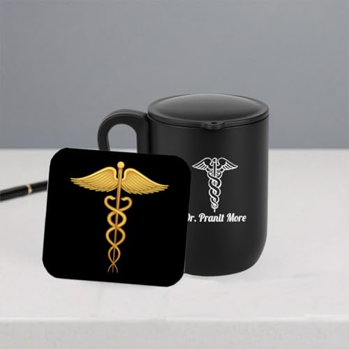 Image of Giftana Personalized 4-in-1 Doctor Desk Organizer Set (Black)
