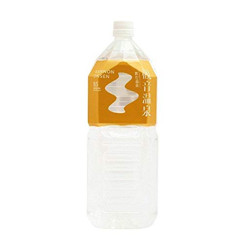 観音温泉 飲む温泉 2L×6本入【2ケース】【金運招き猫シール1枚付】温泉水 ミネラルウォーター 超軟水