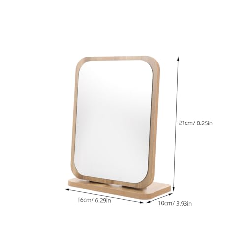 Espejo de maquillaje giratorio con soporte decorativo miniatura 7