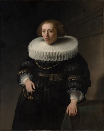 Peintures Portrait de femme Rembrandt Impression Haute Définition Toile 60x90