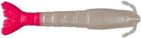 Berkley Gulp! Shrimp Saltwater Fishing Soft Bait, Pearl White/Pink, 3in