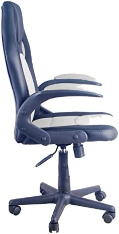 Fine Chairs Gaming Desk Office High Back Computer PC Chair Seat Adjustable Swivel DAE1025 (Grey)