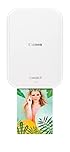 Canon Zoemini 2 Printing Kit: Capture & Create Anywhere - Compact Portable Photo Printer - Bluetooth 5.0 - Fast USB-C Charging for On-the-Go Adventures, Pearl White