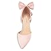 Carcuume Women's Closed Toe Heels Bow Stiletto Heel Sandals Pointed Toe Pumps Wedding Shoes, BELLEOO-Light Pink-8