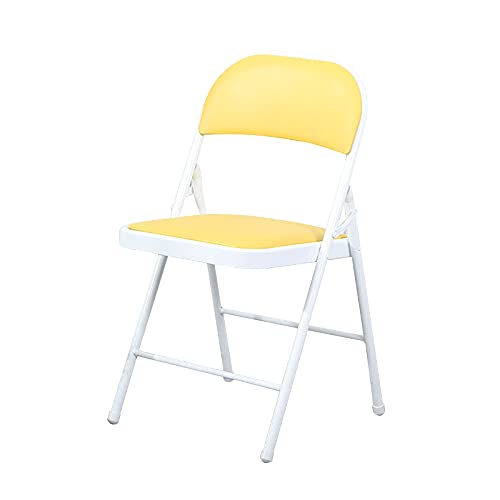 Cómodas sillas plegables con asientos acolchados, elegante taburete multicolor para eventos al aire libre, sillas duraderas de camping y patio, calidad premium para fiestas (amarillo)